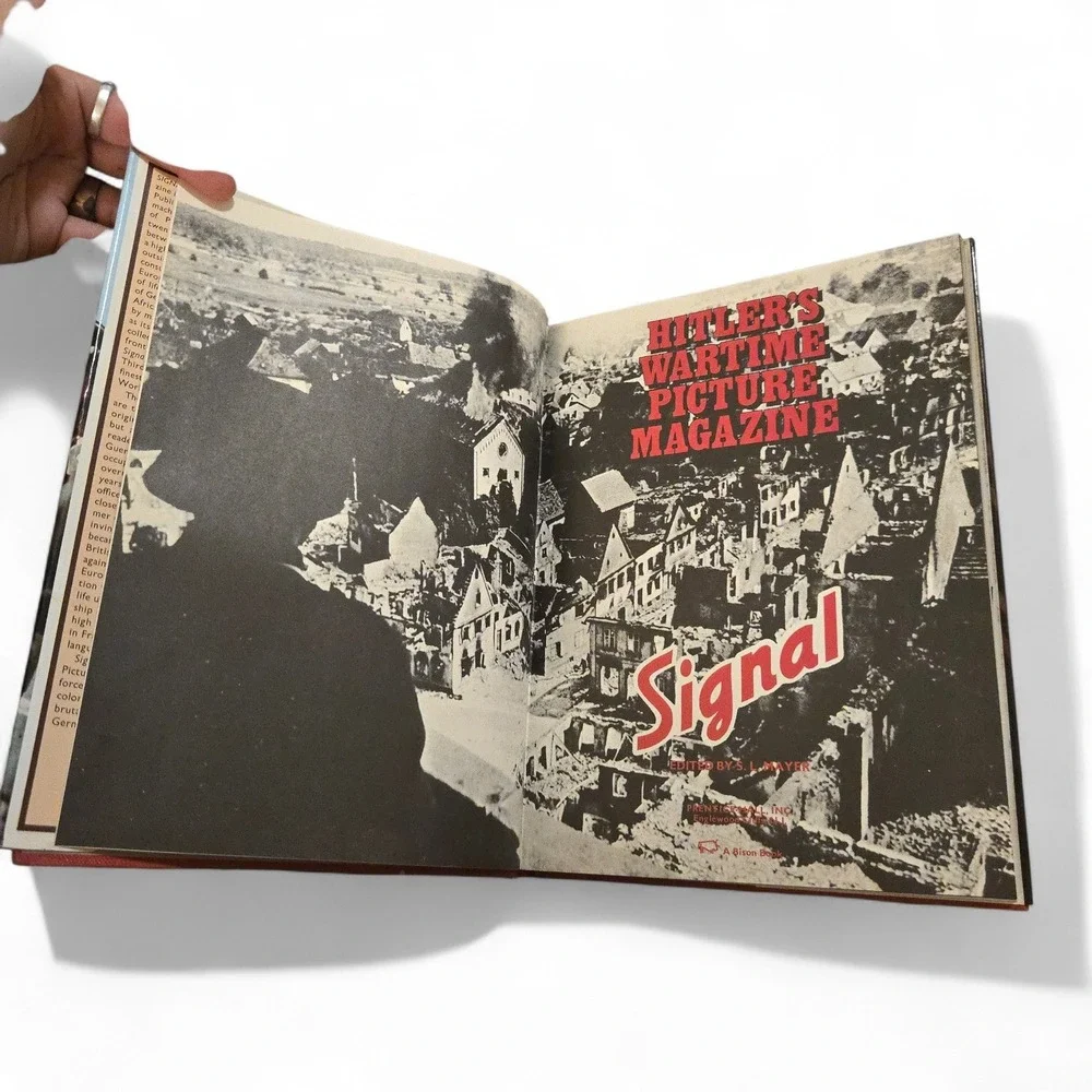 VTG Signal Hitlers Wartime Picture Magazine 1977 Hardcover Book WWII History USA